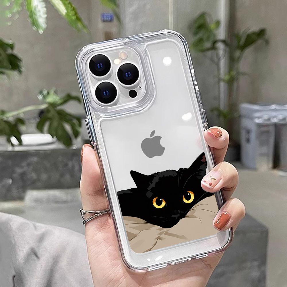 Phone Cases Cat - Black Cat Funny Couple Fashion Phone