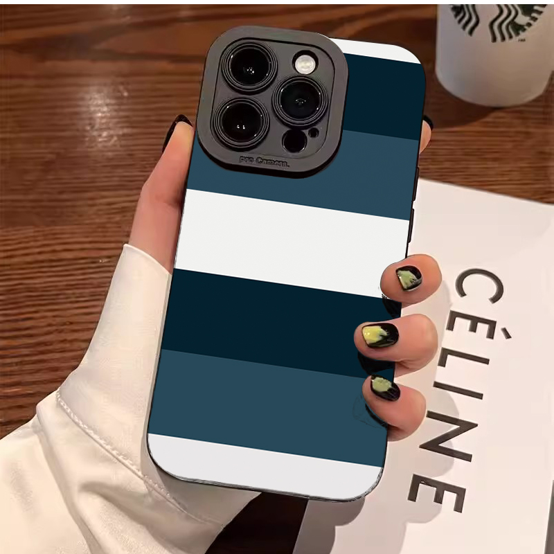 Phone Cases Galaxy S26 Ultra - Blue White Striped Pattern Phone Case