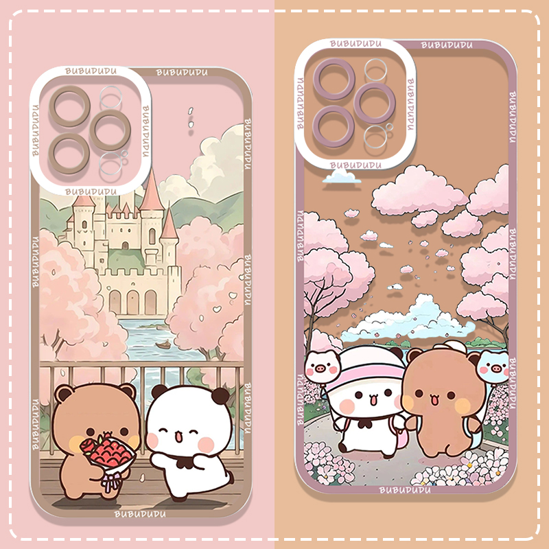 Phone Cases Samsung - Cute BUBU DUDU Couple Clear Phone