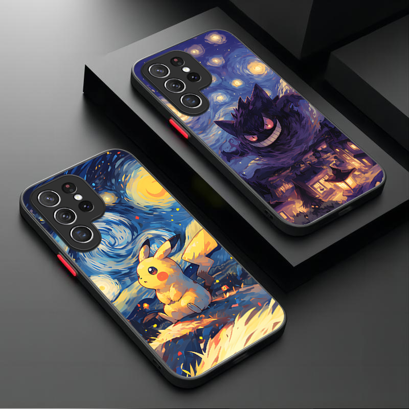 Phone Cases For Samsung S21 5G - Pokemon Gengar Pikachu Case For Samsung