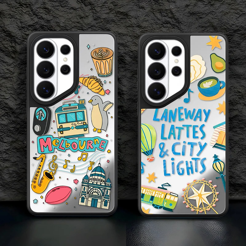 Phone Cases Melbourne - Melbourne Travel Mirror Surface Magnetic Phone