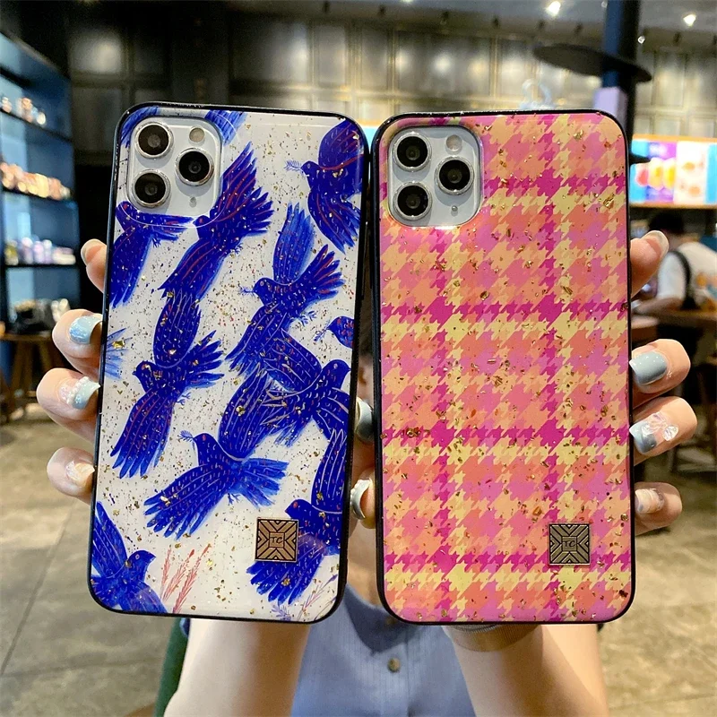 Phone Cases Burga - Classic Houndstooth Dove Phone Case For