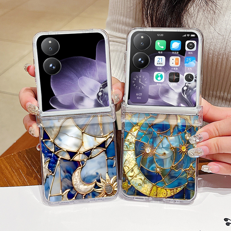 Phone Cases Samsung - Retro Moon Star Pattern Phone Case