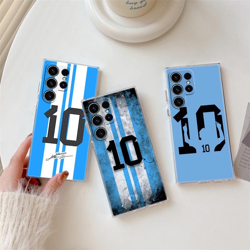Phone Cases Galaxy S26 Ultra - Cool Football Number 10 Transparent Case