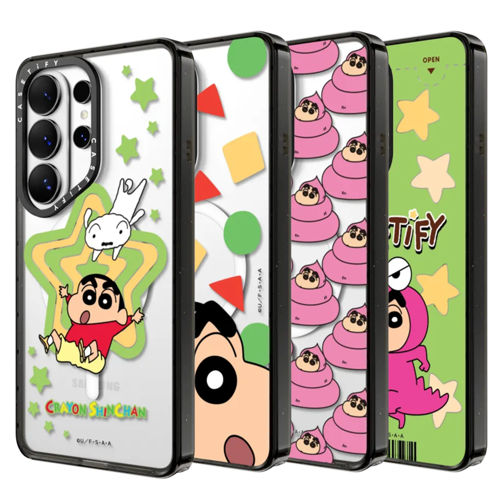 Phone Cases Samsung - CASETiFY Crayon Shin-chan Cartoon Series Magnetic