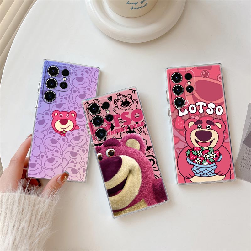 Phone Cases Galaxy S26 Ultra - Strawberry Bear Lotso Transparent Case For