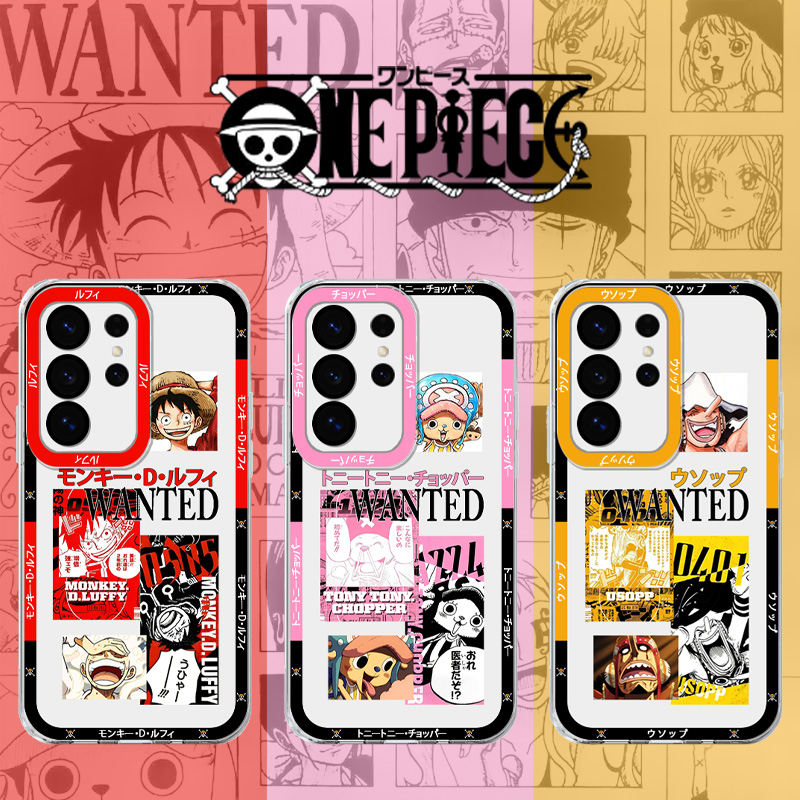 Phone Cases Samsung - One P-Piece Cartoon Soft Silicone Phone
