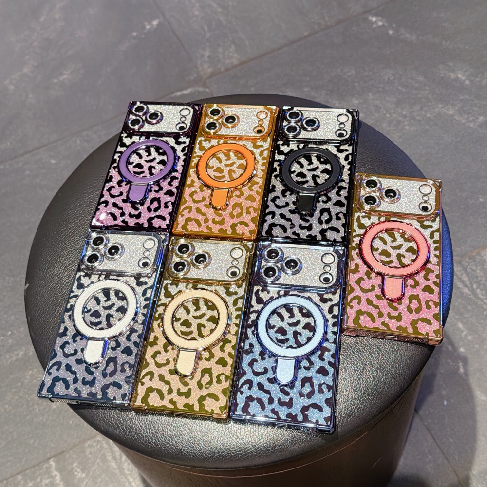 Luxury Plated Leopard Print Gl - Phone Cases With Magsafe review and price