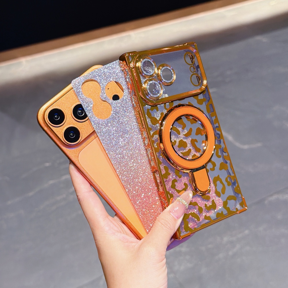 Luxury Plated Leopard Print Gl - Phone Cases With Magsafe review and price