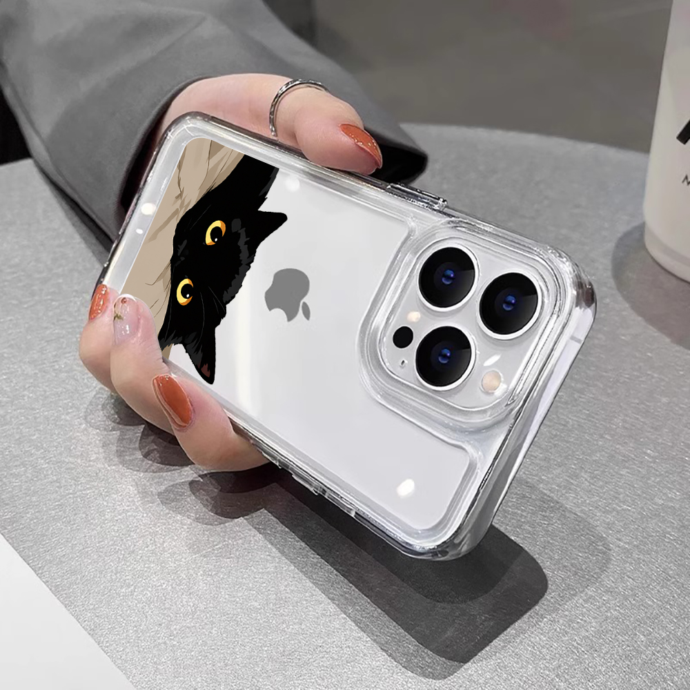 Black Cat Funny Couple Fashion - Phone Cases Cat review and price