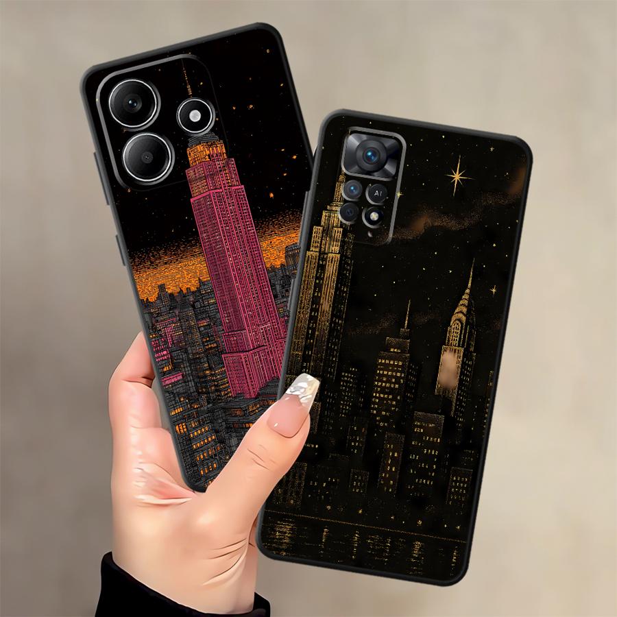 Retro NYC Skyline Art Print Ph - Phone Cases Nyc review and price