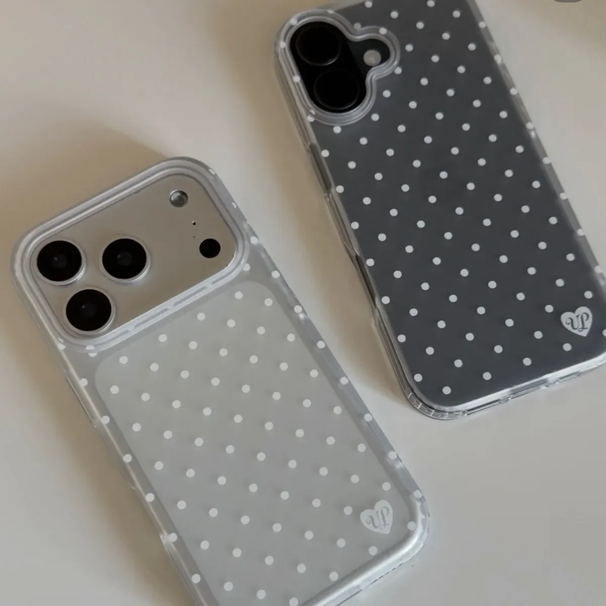 Korean Style Minimalist White  - Phone Cases Polka Dot review and price