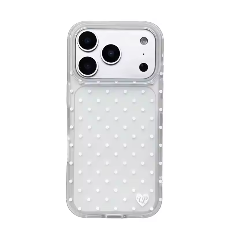 Korean Style Minimalist White  - Phone Cases Polka Dot review and price