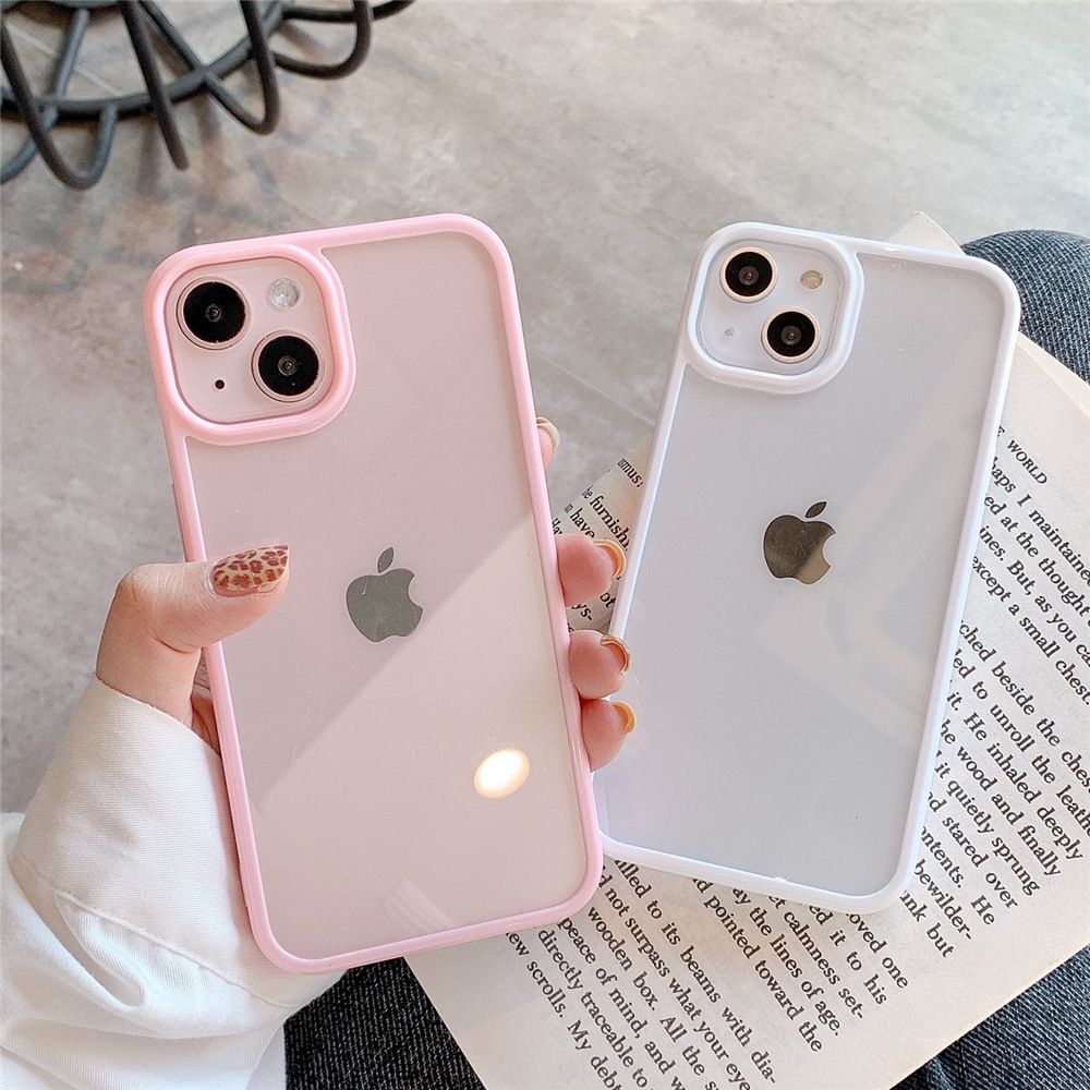 Candy Colored Acrylic Transpar - Phone Cases Burga review and price