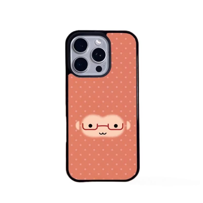 Red Glasses Monkey Face Polka  - Phone Cases Polka Dot review and price