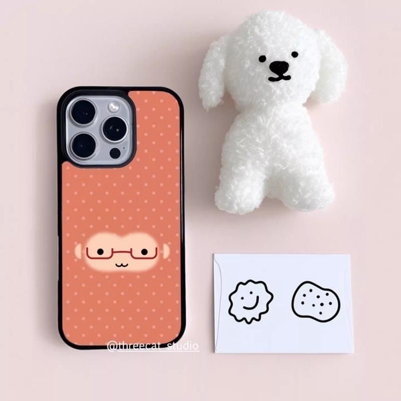 Red Glasses Monkey Face Polka  - Phone Cases Polka Dot review and price