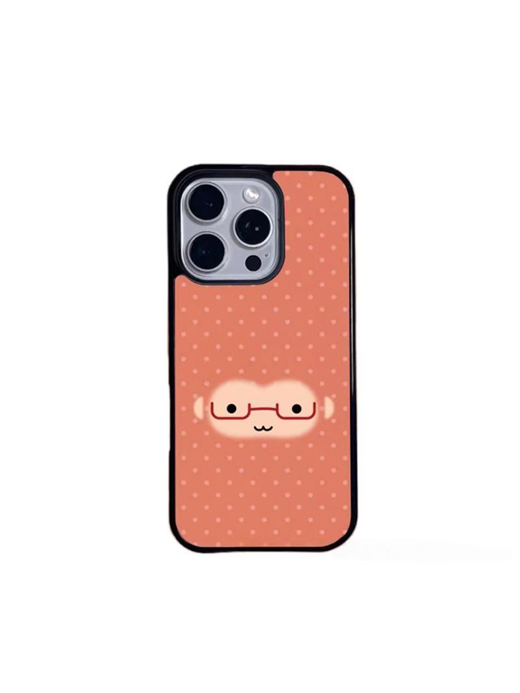 Red Glasses Monkey Face Polka  - Phone Cases Polka Dot review and price