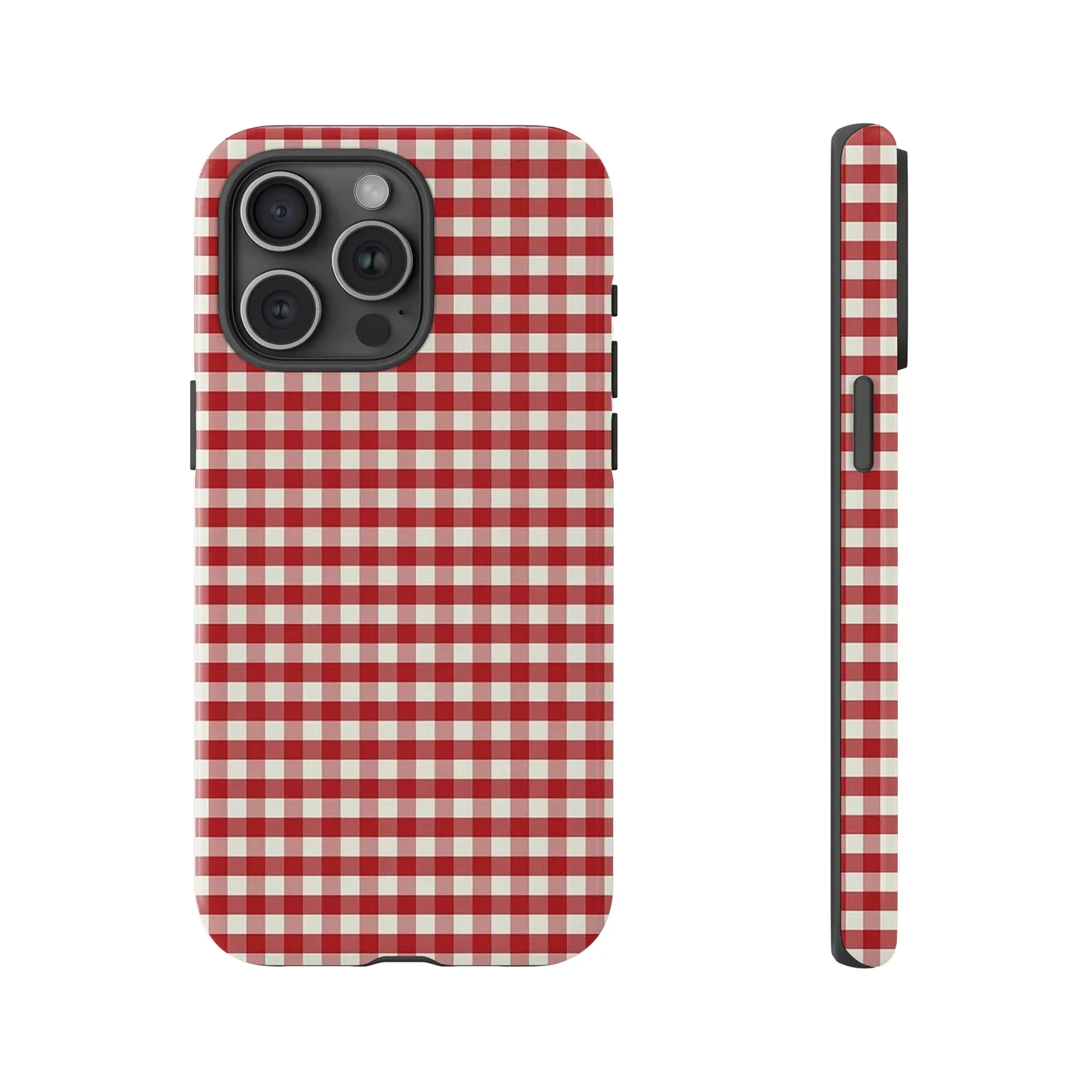 Retro Red Gingham Matte Tough  - Phone Cases Burga review and price