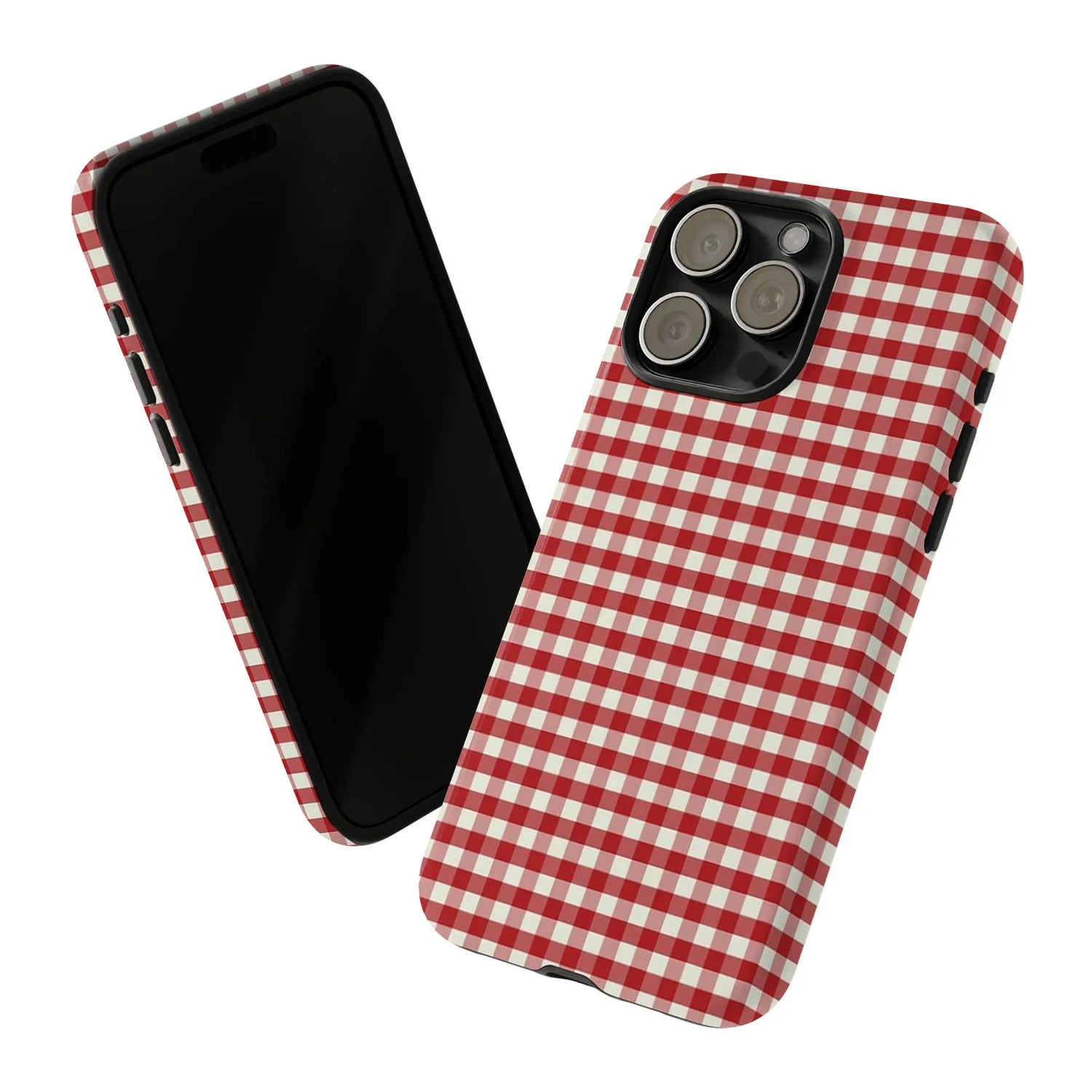 Retro Red Gingham Matte Tough  - Phone Cases Burga review and price
