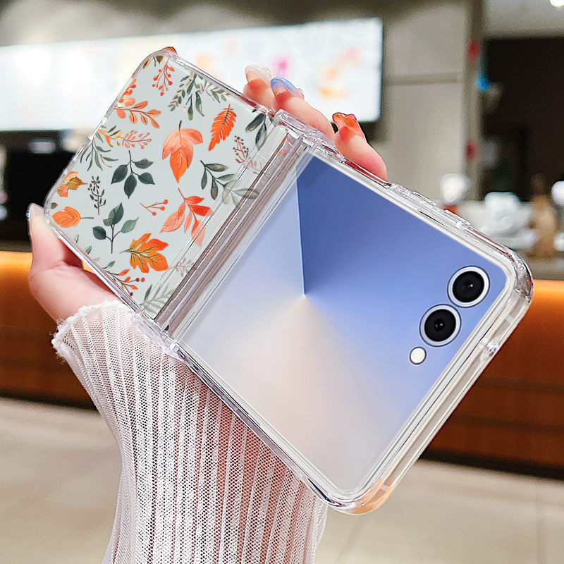 Autumn Maple Leaf Pattern Phon - Phone Cases Z Flip 6 review and price