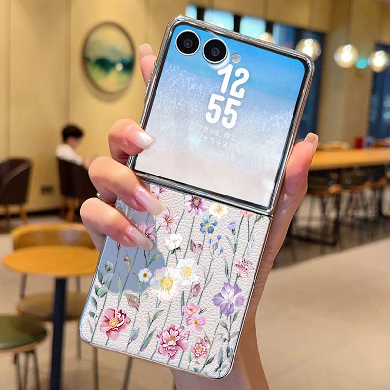 Little Flower Print Leather Ph - Phone Cases Z Fold 6 review and price