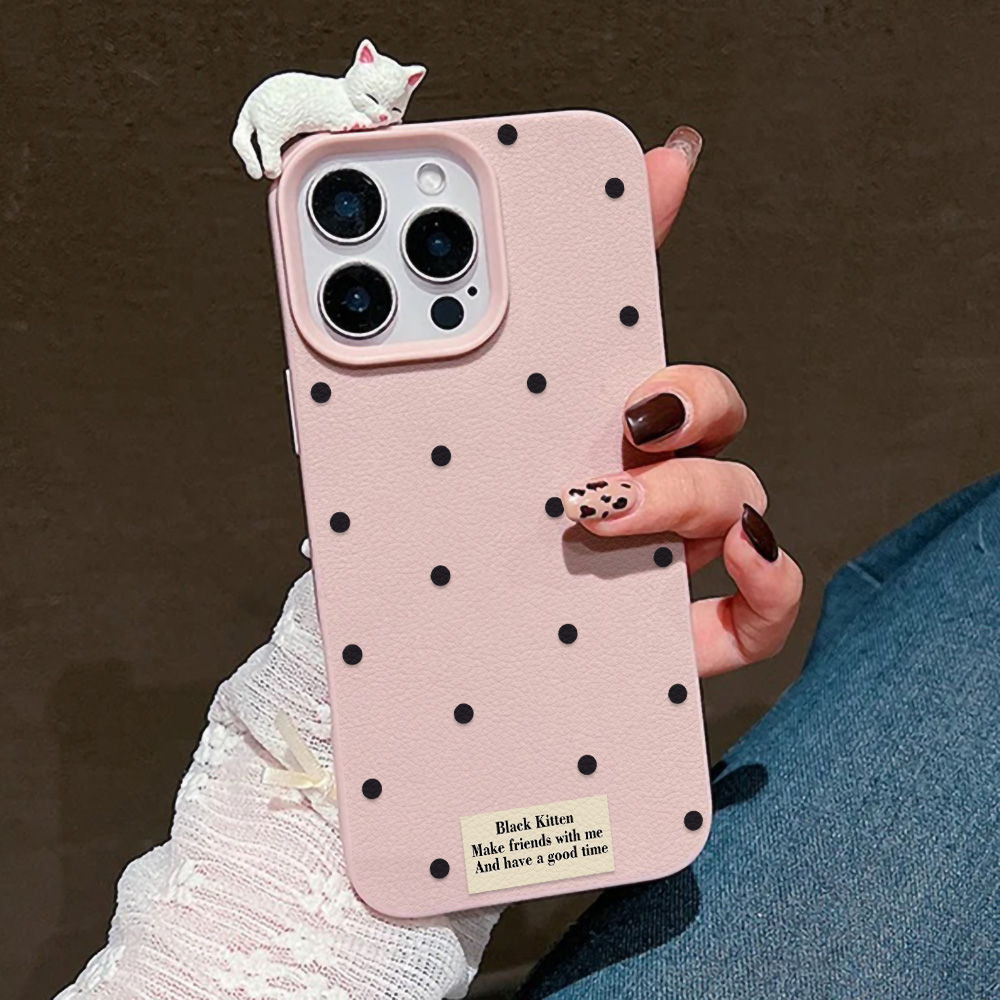 Cute 3D Cat Dot Case For iPhon - Phone Cases Cat review and price
