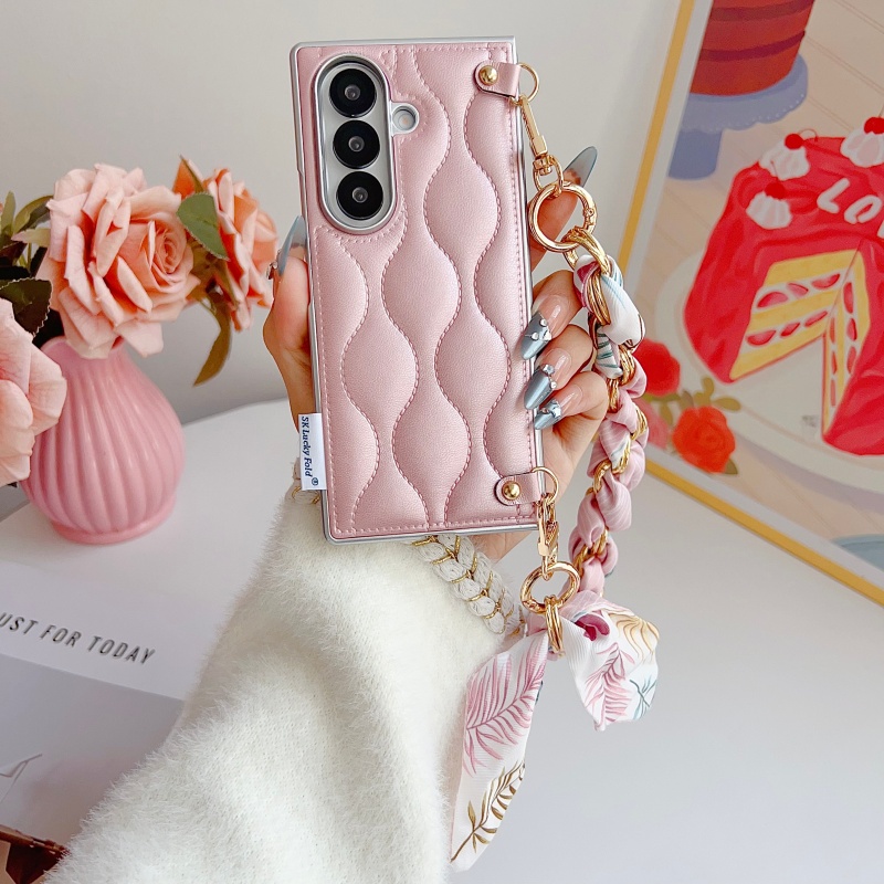 Luxury Wave Pattern Leather Ph - Phone Cases Z Fold 6 review and price