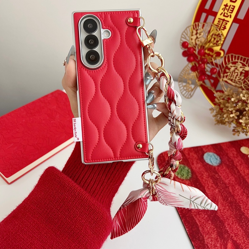 Luxury Wave Pattern Leather Ph - Phone Cases Z Fold 6 review and price