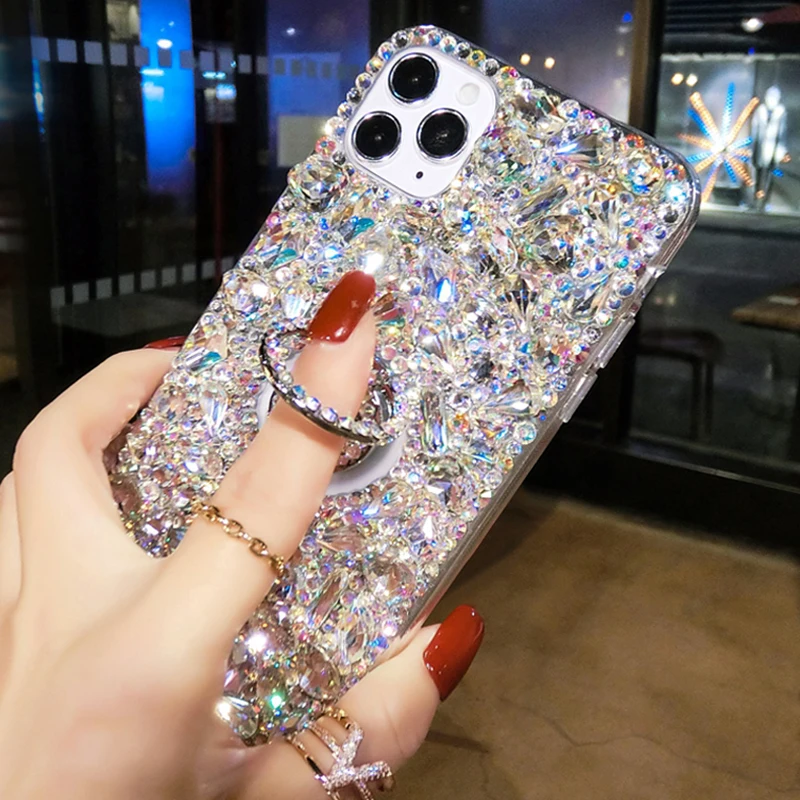 Luxury Fashion Rhinestone Colo - Phone Cases Burga review and price