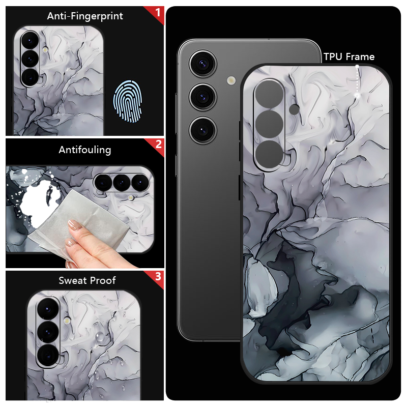 Colorful Marble Case For Samsu - Phone Cases Burga review and price