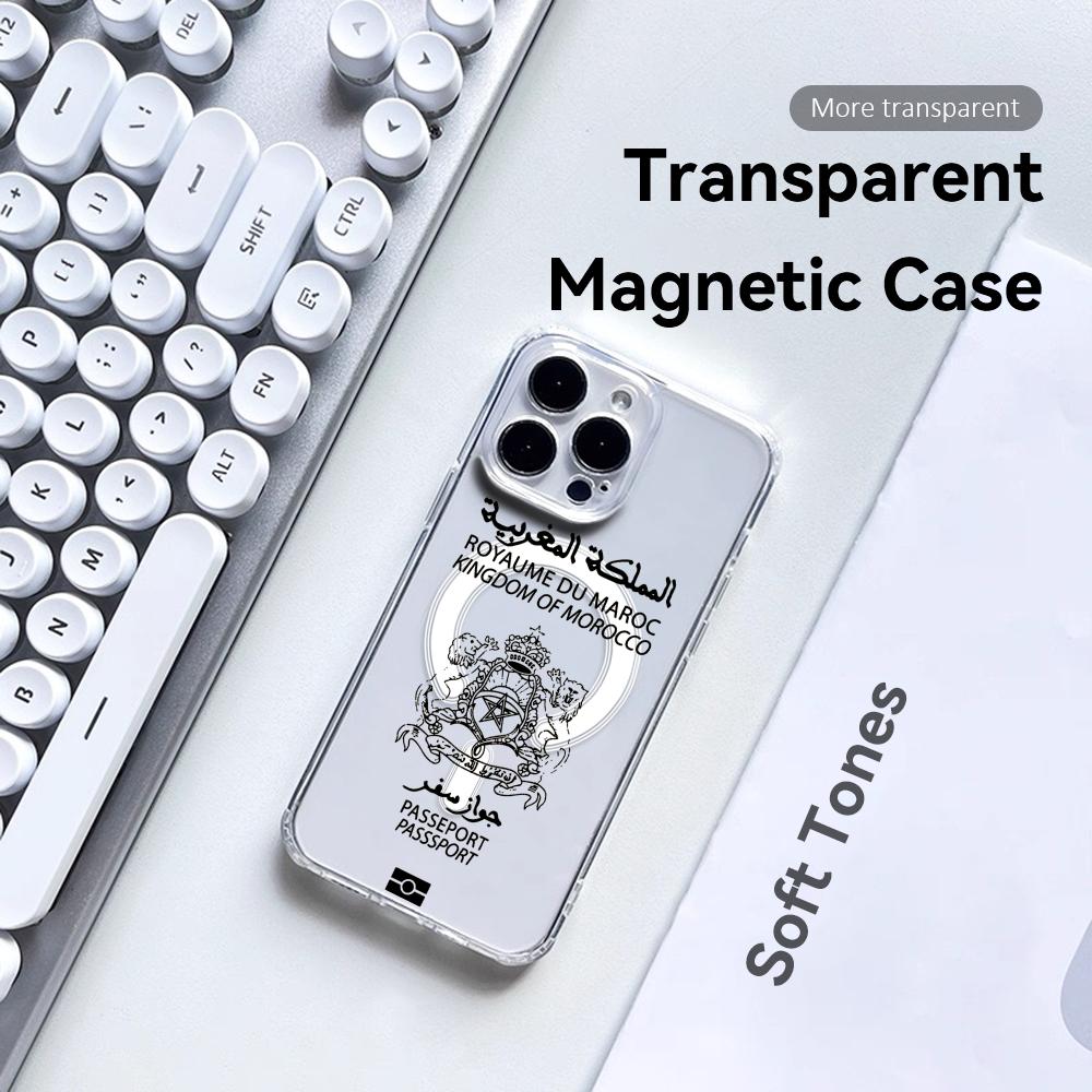 Cool Morocco Passport Phone Ca - Phone Cases With Magsafe review and price