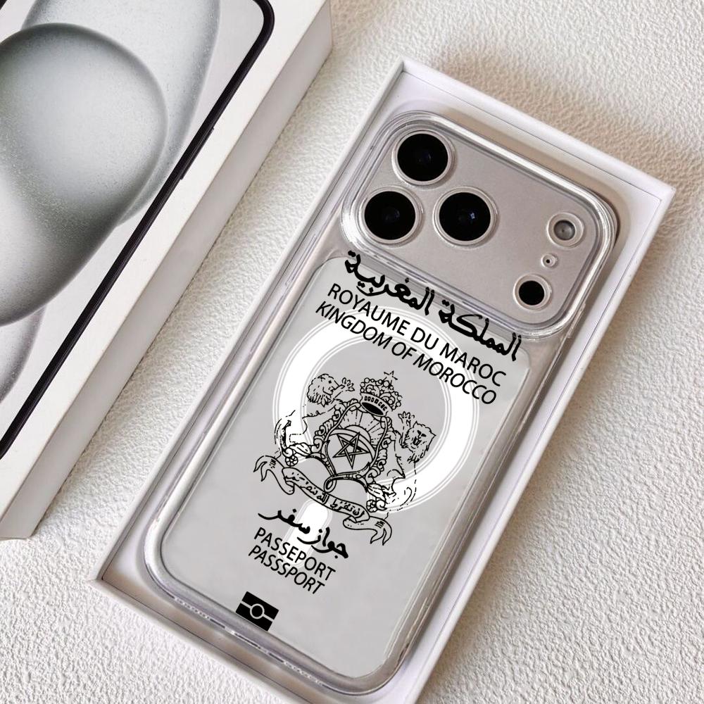Cool Morocco Passport Phone Ca - Phone Cases With Magsafe review and price