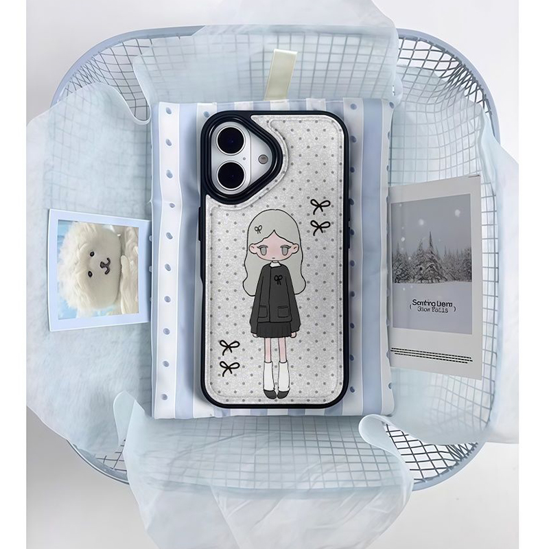 INS Sweet Little Girl Polka Do - Phone Cases For Girls review and price