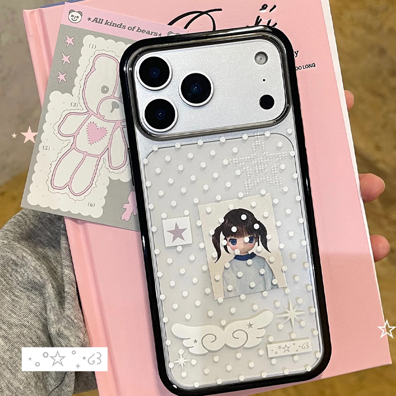 Ins Korean Girl Polka Dots Win - Phone Cases For Girls review and price