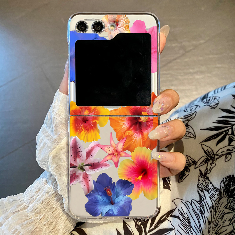 Realistic Floral Print Phone C - Phone Cases Z Flip 6 review and price