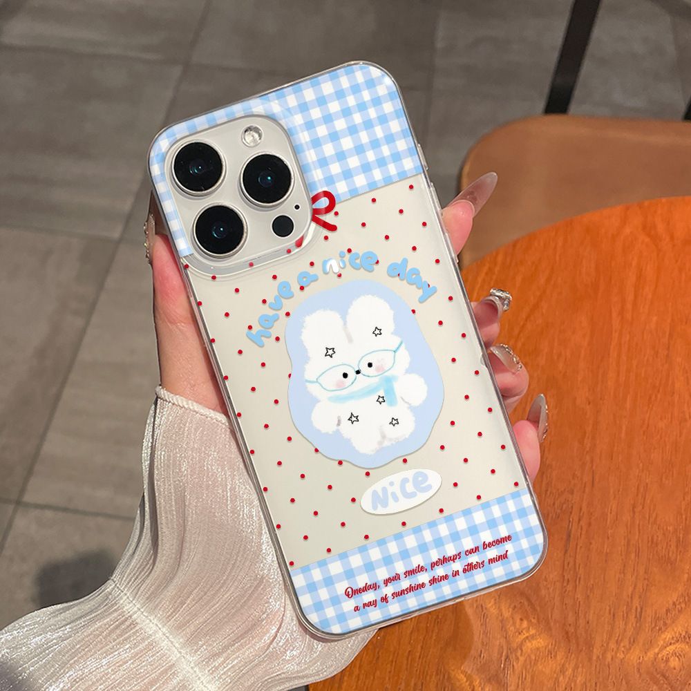 Cartoon Cute Rabbit Red Polka  - Phone Cases Polka Dot review and price