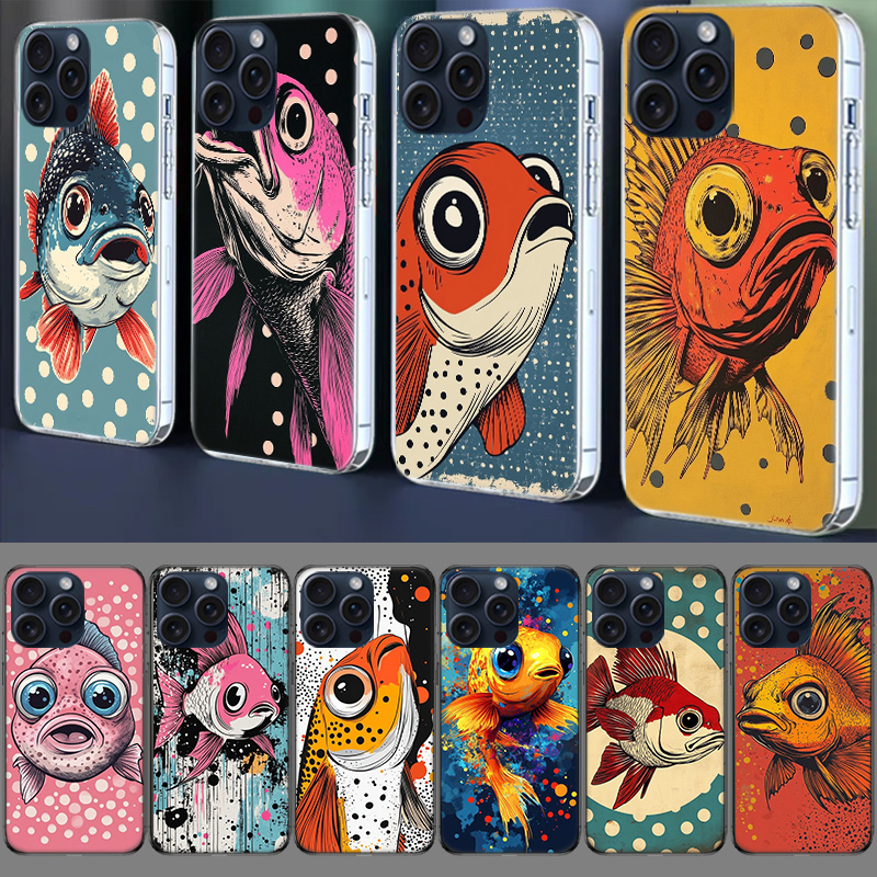 Pop Art Drawing Ideas Fish Cle - Phone Cases Drawing Ideas review and price