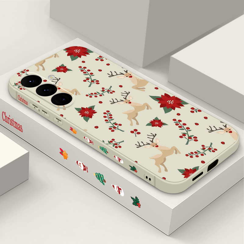 Red Deer Flowers Pattern Phone - Phone Cases Red Deer review and price