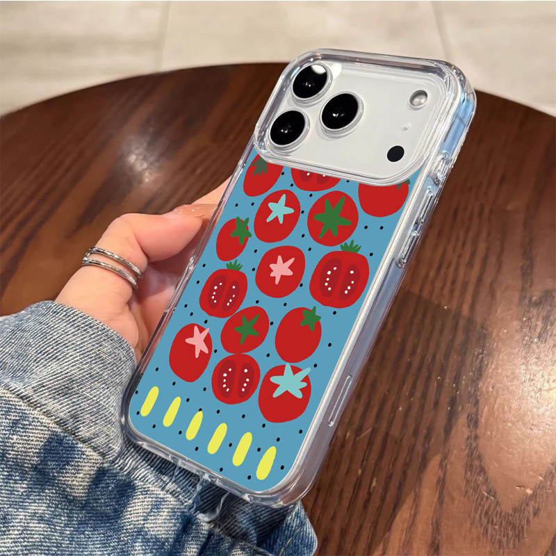 Simple Blue Background Tomato  - Phone Cases Polka Dot review and price