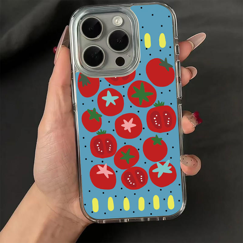Simple Blue Background Tomato  - Phone Cases Polka Dot review and price