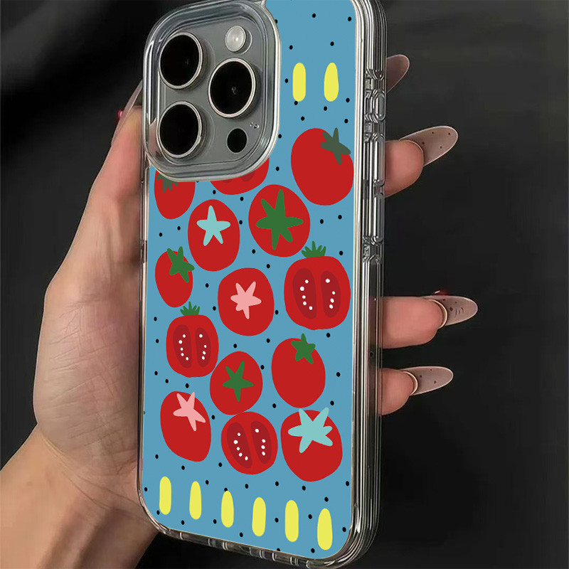 Simple Blue Background Tomato  - Phone Cases Polka Dot review and price