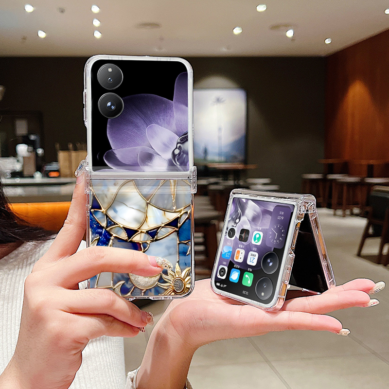 Retro Moon Star Pattern Phone  - Phone Cases Samsung review and price