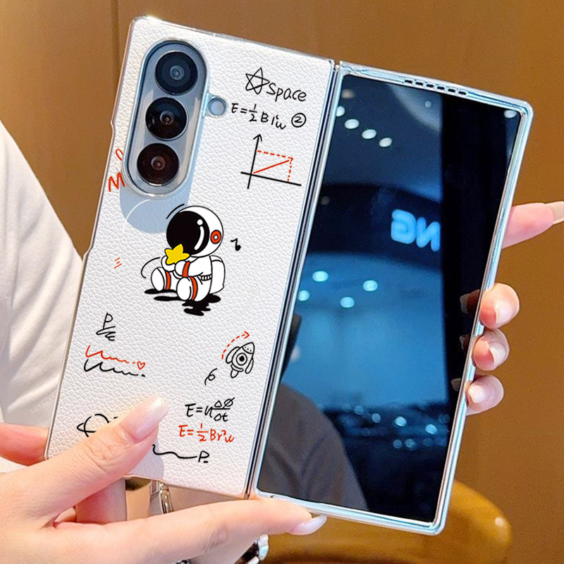 Astronaut Pattern PU Leather P - Phone Cases Z Fold 6 review and price