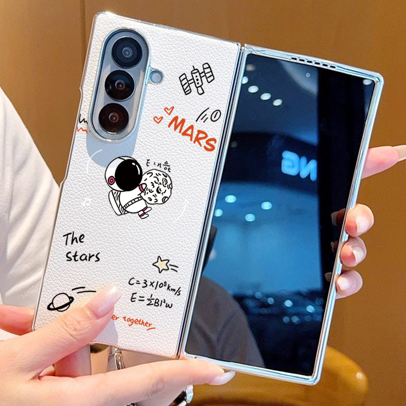 Astronaut Pattern PU Leather P - Phone Cases Z Fold 6 review and price