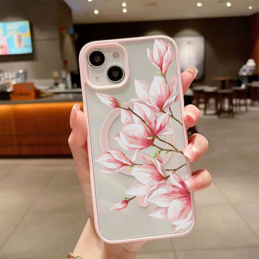 Fashion Flower Magnetic Phone  - Phone Cases With Magsafe review and price