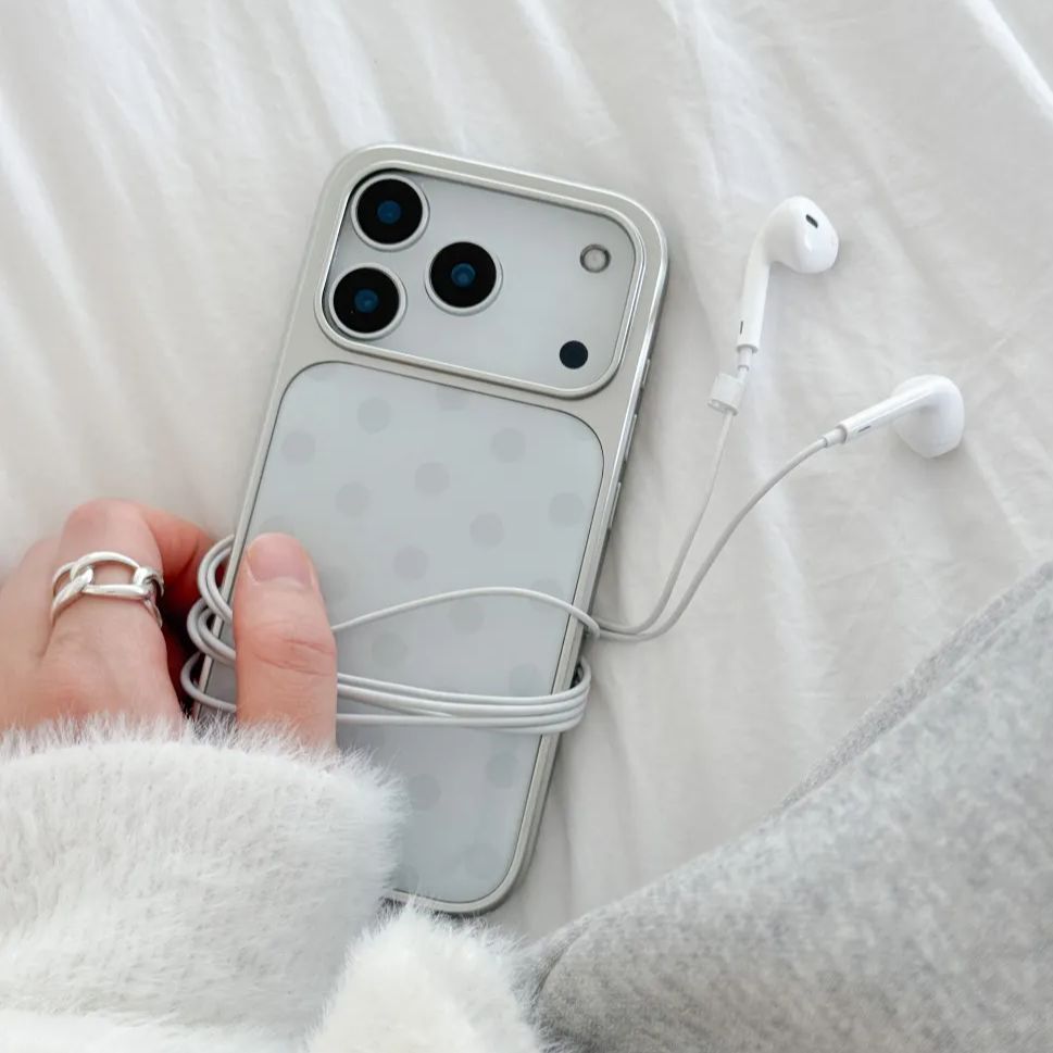 Korean Ins Minimalist Blue Pol - Phone Cases Polka Dot review and price