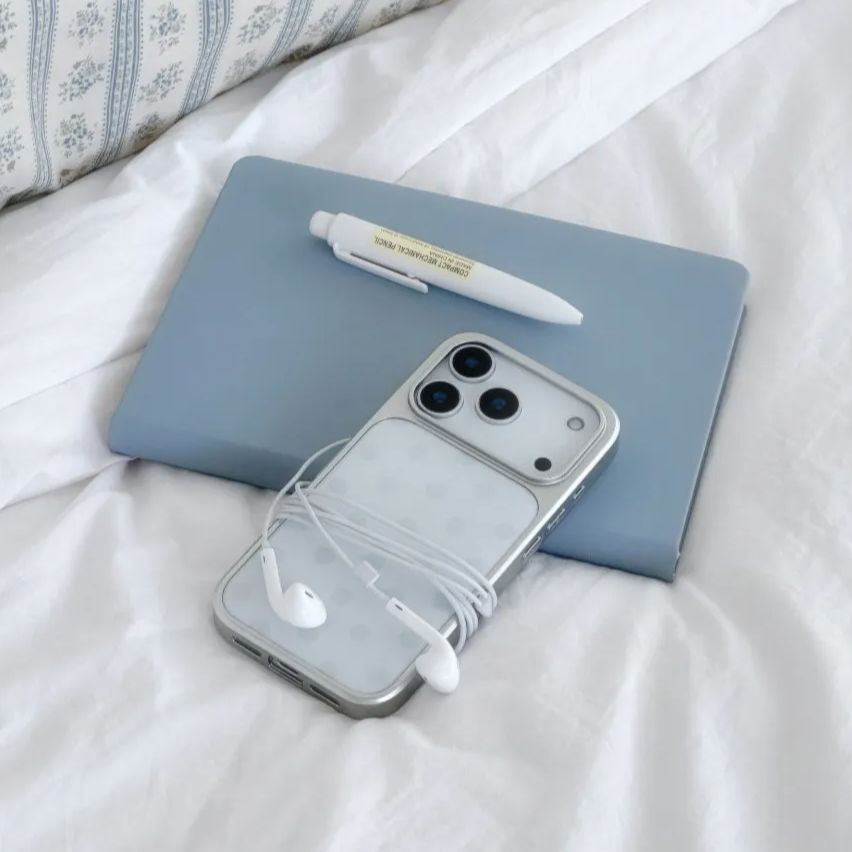 Korean Ins Minimalist Blue Pol - Phone Cases Polka Dot review and price