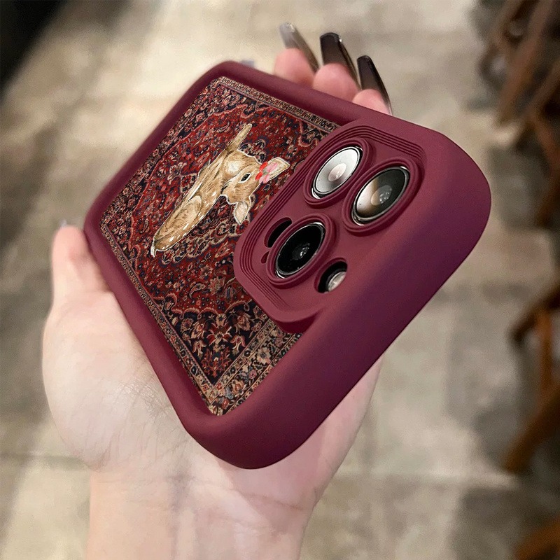 Vintage Red Floral Deer Patter - Phone Cases Red Deer review and price