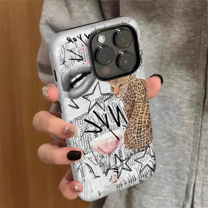 NYC Leopard & Cocktail Retro N - Phone Cases Nyc review and price