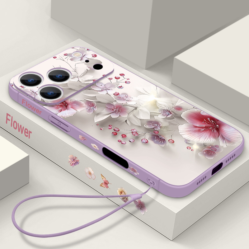 Pink White Flower Case For iPh - Phone Cases With Magsafe review and price
